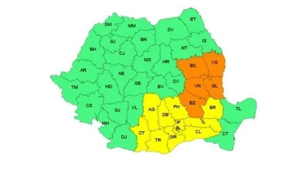 Alerte meteo - După caniculă vin furtunile în aproape toată țara. HARTA zonelor vizate