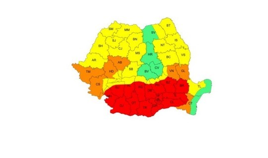 HARTĂ Cod roșu de caniculă în tot sudul țării, inclusiv în capitală