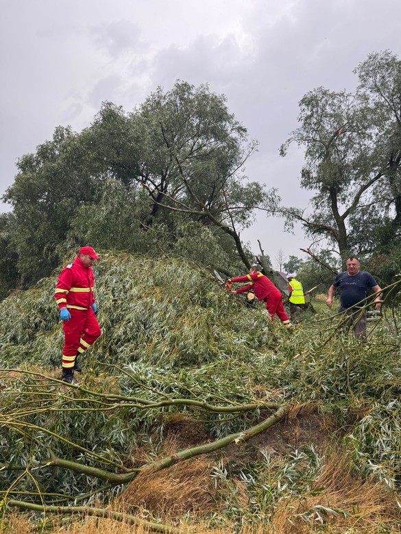 VIDEO&FOTO Furtuni cu grindină, străzi inundate, copaci doborâți, drumuri blocate 