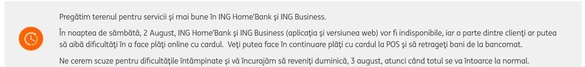 ING, anunț în România legat de HomeBank și ING Business 