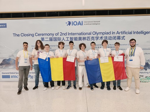 Opt medalii obținute de elevii români la Olimpiada de Inteligență Artificială