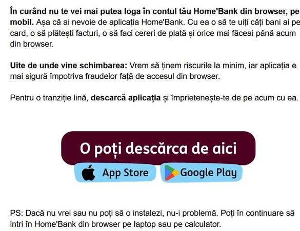 ING anunță în România schimbare la HomeBank FOTO