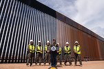 FOTO INEDIT Metodă direct de la Trump: Zidul dintre SUA și Mexic, vopsit în negru ca să se ...încingă și să-i împiedice pe imigranți să-l escaladeze
