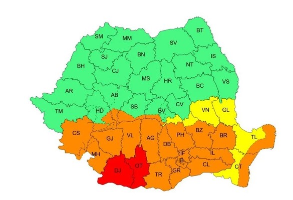 Anunț meteo - Când scăpăm de frig. Jumătate de țară, sub alerte HARTĂ