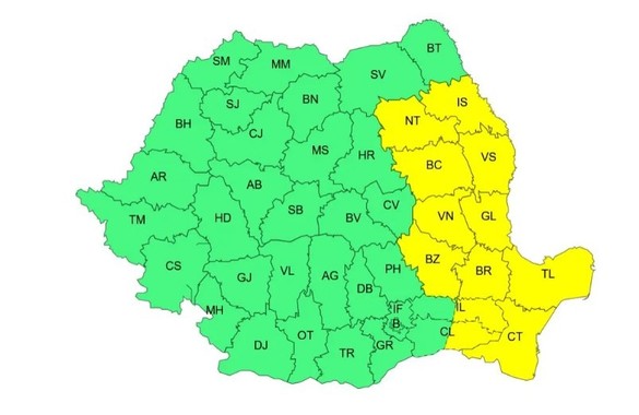 Anunț meteo - Când scăpăm de frig. Jumătate de țară, sub alerte HARTĂ