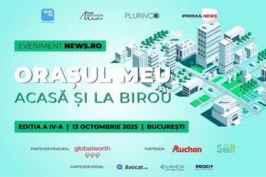 Primari și viceprimari din marile orașe participă la evenimentul premium News.ro "Orașul Meu, acasă și la birou" - ediția a IV-a