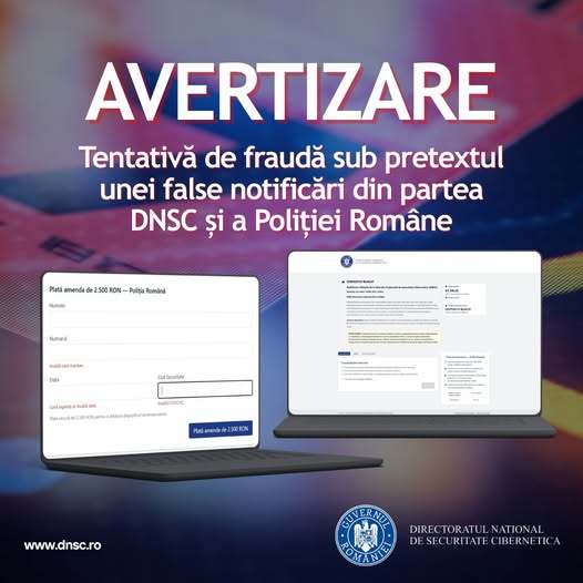 Alertă trimisă în România - Fraudă cu amenzi online FOTO