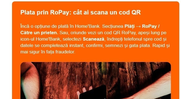 ING anunță clienții din România - Schimbări la HomeBank și carduri FOTO