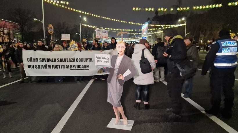 A cincea noapte de manifestații pentru reformarea justiției