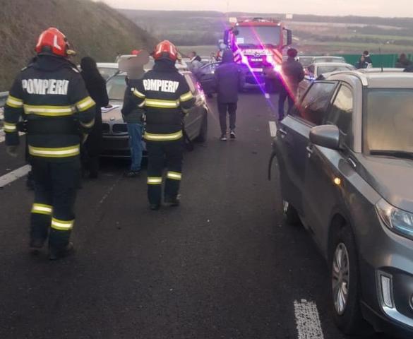 Grav accident cu 10 mașini și 30 de persoane. A fost activat Planul roșu FOTO