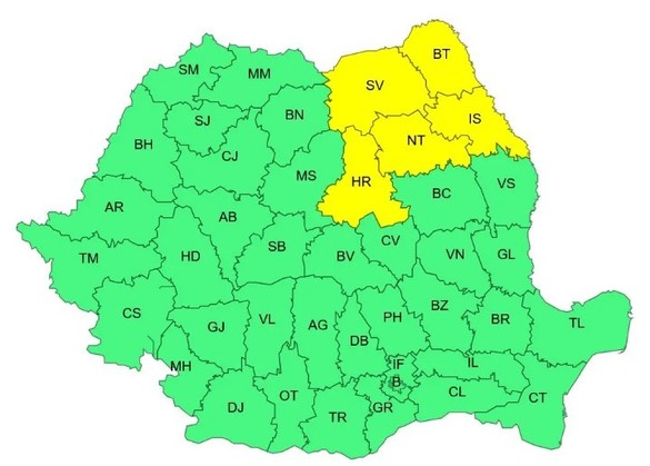 ANUNȚ Vreme extrem de rece în România. Zonele cele mai afectate HARTĂ
