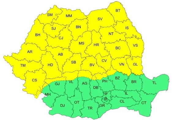 ANUNȚ Vreme extrem de rece în România. Zonele cele mai afectate HARTĂ