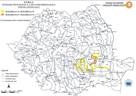 Cod roșu de inundații în județele Prahova și Buzău
