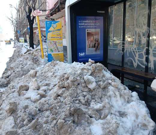 Bucureștiul sub zăpadă. Ciucu a venit cu amenzi FOTO