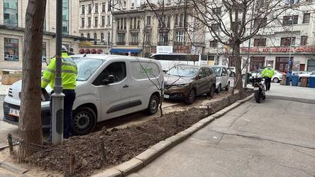 FOTO Ciucu a venit cu amenzi în centrul Bucureștiului: Spălați-vă vitrinele și firmele luminoase!