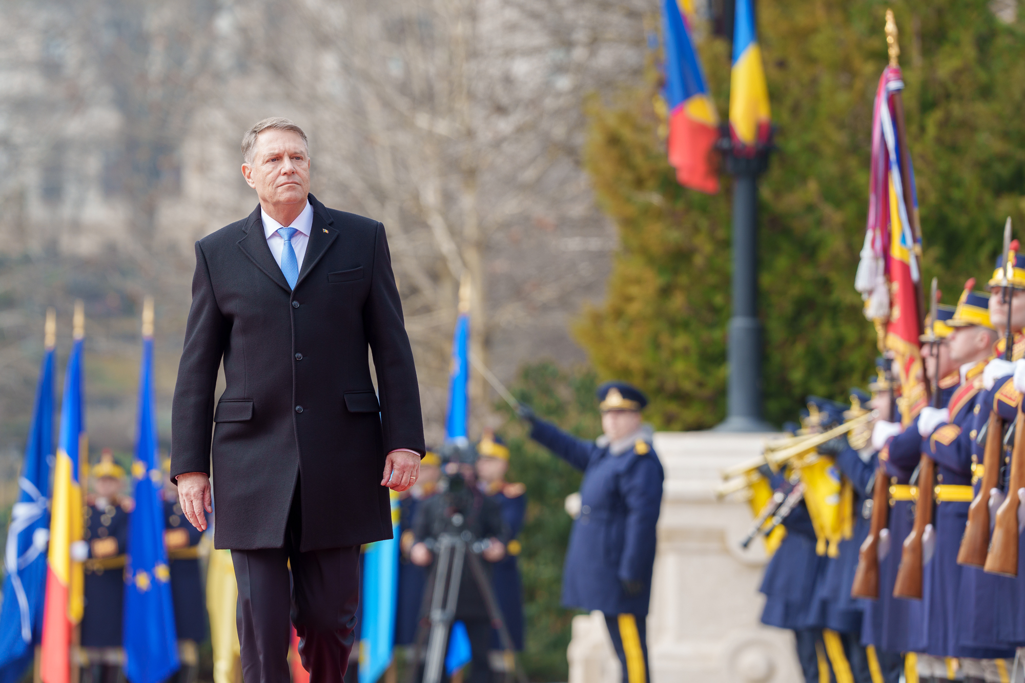 Iohannis - apariție publică rară VIDEO