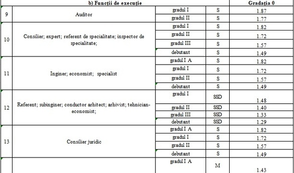 EXCLUSIV LISTA Noi salarii în administrația publică, de la director general la consilier