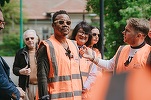 FOTO Cuba Gooding Jr, în România. A mers pe șantierul unei clinici de psihiatrie pediatrică 