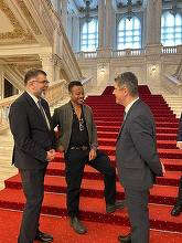 FOTO Cuba Gooding Jr, la Senatul României