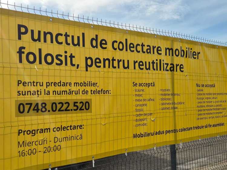 FOTO IKEA extinde în România proiectul de colectare și donare a mobilierului, cu Primăria Sectorului 1
