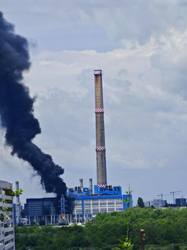 VIDEO Incendiu puternic la CET Vest, al doilea în doar o lună. Mesaj RO-ALERT