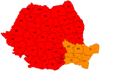 Aproape toată România e azi sub cod roșu de caniculă. Temperaturile urcă la 41 de grade
