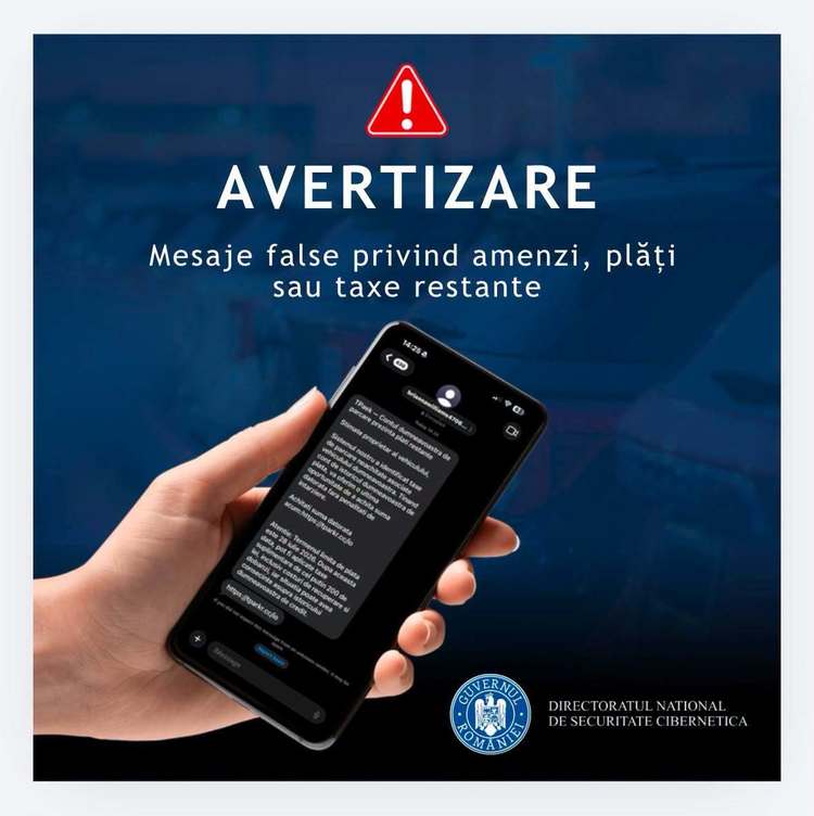 FOTO SMS-uri momeală trimise în România în legătură cu taxe de parcare false