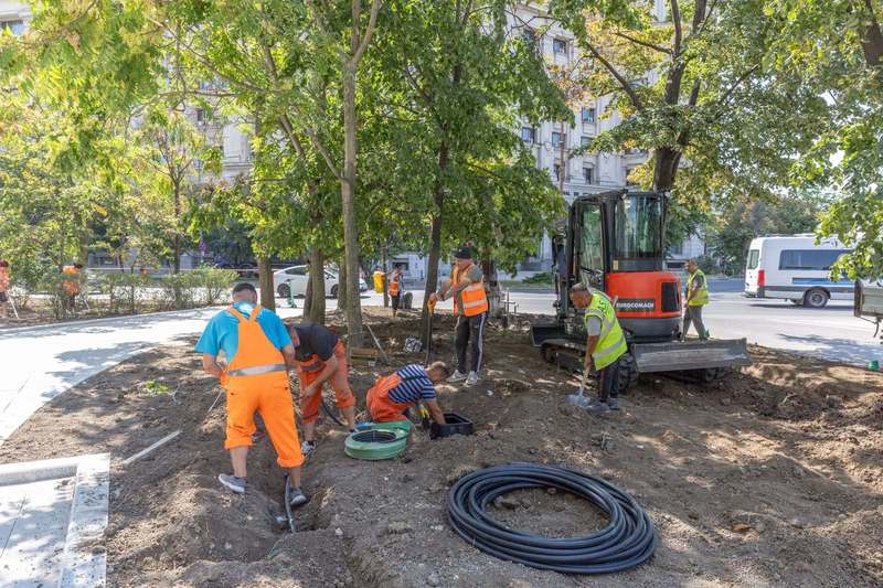 FOTO Bulevard central din București, în reamenajare. Se schimbă peisajul pe Bulevardul Națiunile Unite, anunță PMB