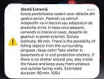 RO-ALERT în Tulcea. Cad obiecte din spațiul aerian