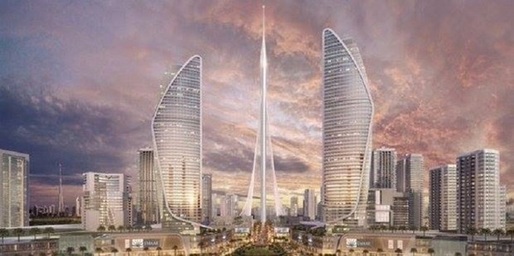 FOTO Dubai construiește un nou "zgârie nori", care va depăși cea mai înaltă clădire din lume