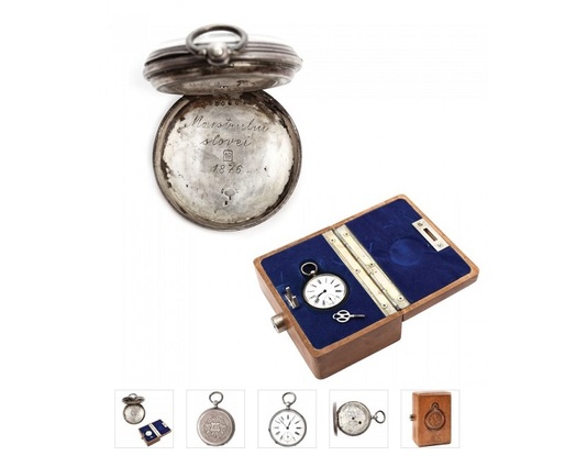 Ceasul de buzunar al lui Mihai Eminescu, vândut la licitație unui cumpărător online pentru 19.000 euro