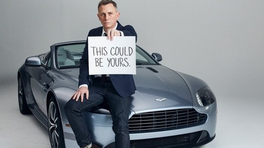 Licitație Christie's: Mașina primită de Daniel Craig pentru rolul James Bond, adjudecată pentru 460.000 de dolari