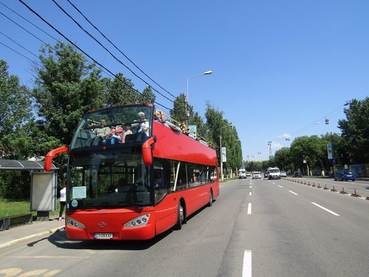 Compania de transport public din Constanța a redeschis linia turistică estivală cu autobuze etajate