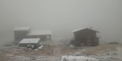 VIDEO Prima ninsoare din această toamnă