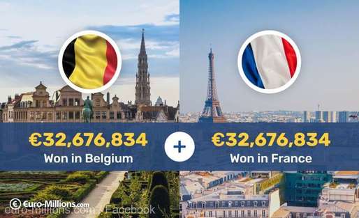 Un francez și un belgian au împărțit marele premiu al loteriei Euromillions de 64 de milioane de euro