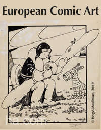 Ilustrația de pe prima copertă cu eroul de benzi desenate Tintin, vândută la licitație pentru 1,1 milioane de dolari