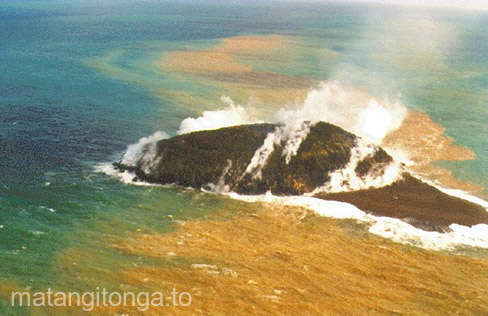 O erupție vulcanică a creat o nouă insulă în Arhipelagul Tonga