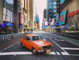 FOTO Dacia 1300 în centrul pustiu al New York