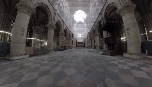 VIDEO Notre-Dame din Paris, vizitată în realitate virtuală grație unui documentar realizat în parteneriat cu Facebook