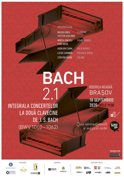 BACH 2.1 – Ziua Europeană a Muzicii Vechi. Vineri, 18 Septembrie 2020, ora 19. Biserica Neagră, Brașov
