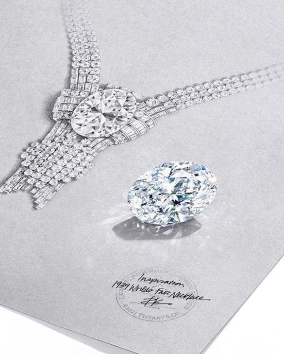 FOTO Tiffany reeditează un colier istoric cu un nou diamant de 80 de carate
