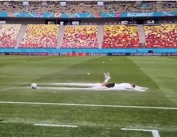 VIDEO&FOTO România începe "bine" Euro2020 ca organizator: Arena Națională este plină cu apă, austriecii au mutat stadionul de antrenament după ce s-au amuzat de bălțile de pe iarbă