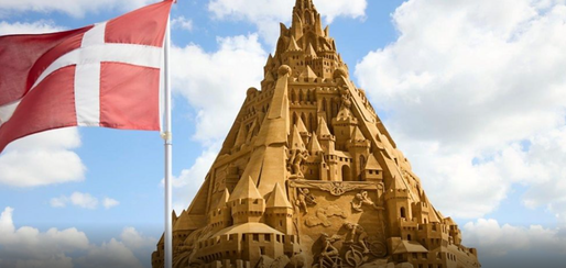 VIDEO Cel mai înalt castel din nisip din lume, construit în Danemarca