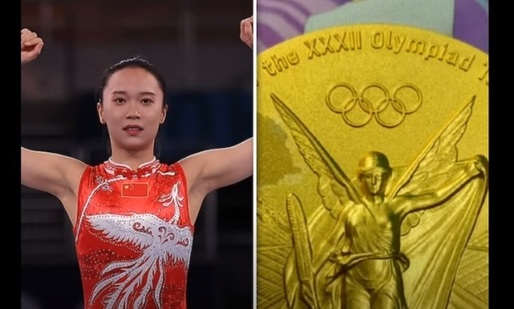 VIDEO O sportivă chineză se plânge că i se cojește medalia de aur cucerită la Tokyo