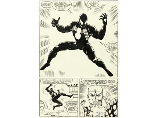 FOTO O pagină „Spider-Man” din 1984, vândută pentru o sumă record