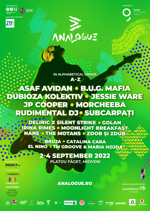 Analogue Festival: Trei zile, 16 artiști și diferite activități ȋn aer liber