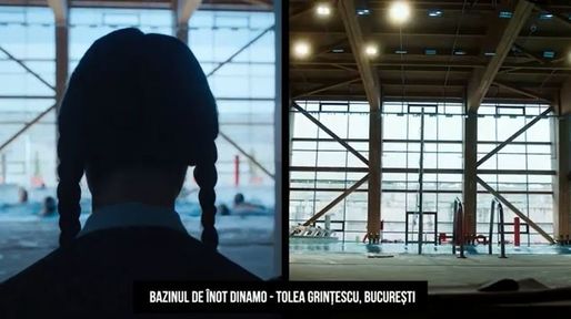 VIDEO Serial Netflix filmat în România. Față în față, cadrele cu locurile în care s-a filmat Wednesday și cum se văd în film Politehnica, Grădina Botanică, castele, Dinamo, Casa Monteoru