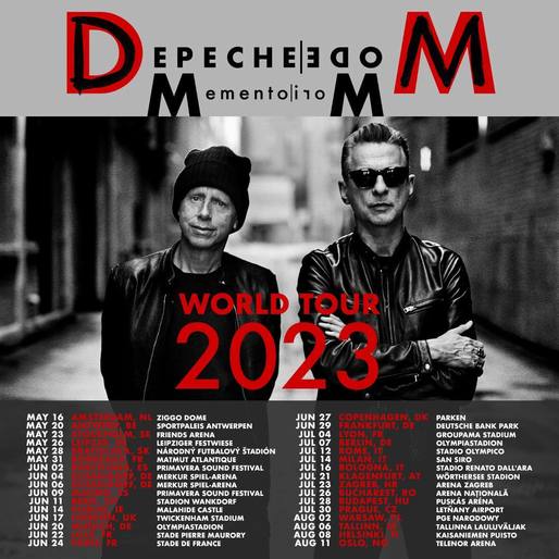 Concertele din 2023 în România - Depeche Mode, Robbie Williams sau Sam Smith
