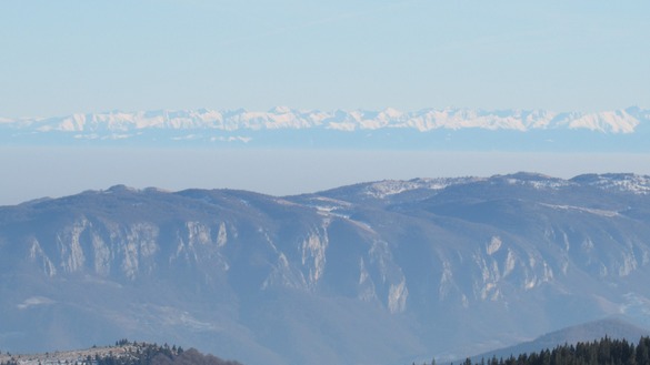 FOTO Munții Făgăraș, vizibili din Cluj