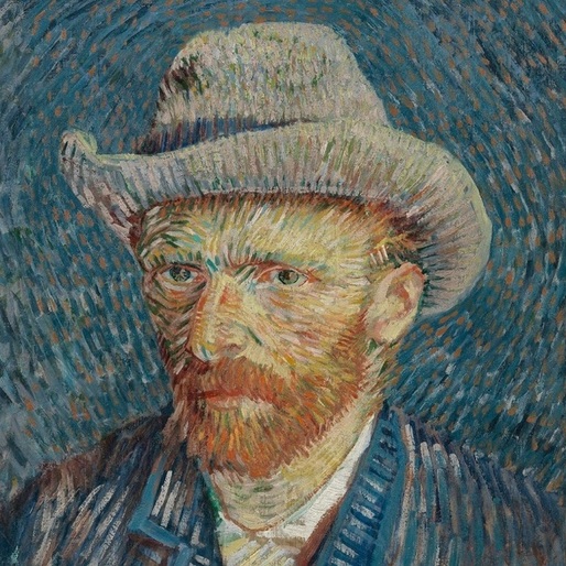 Piure de cartofi aruncat pe un tablou de Vincent van Gogh